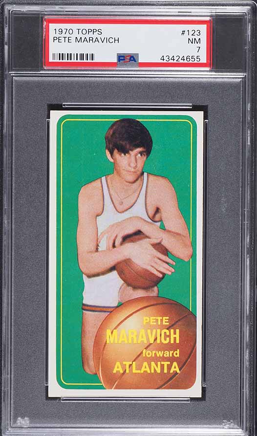 1970 Topps Basketball Pete Maravich ROOKIE #123 PSA 7 NRMT