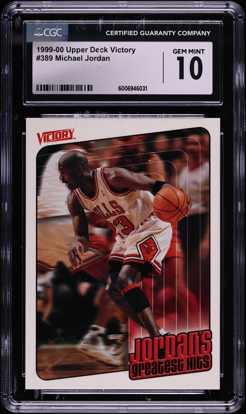 1999 Upper Deck Victory Michael Jordan #389 CGC 10 GEM MINT
