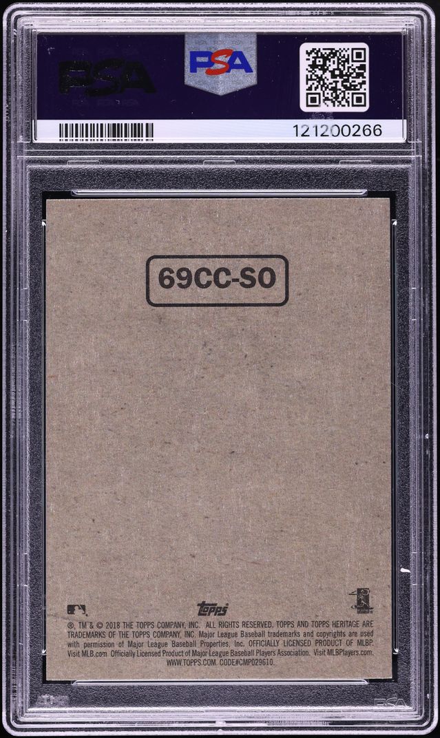 2018 Topps Heritage '69 Collector Cards Shohei Ohtani ROOKIE #69CC-SO PSA 10 GEM MINT