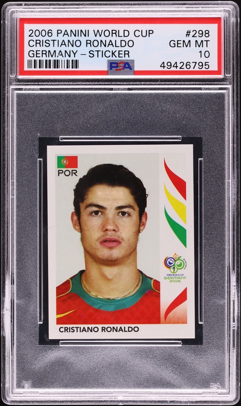 2006 Panini World Cup Germany Cristiano Ronaldo #169 PSA 10 GEM