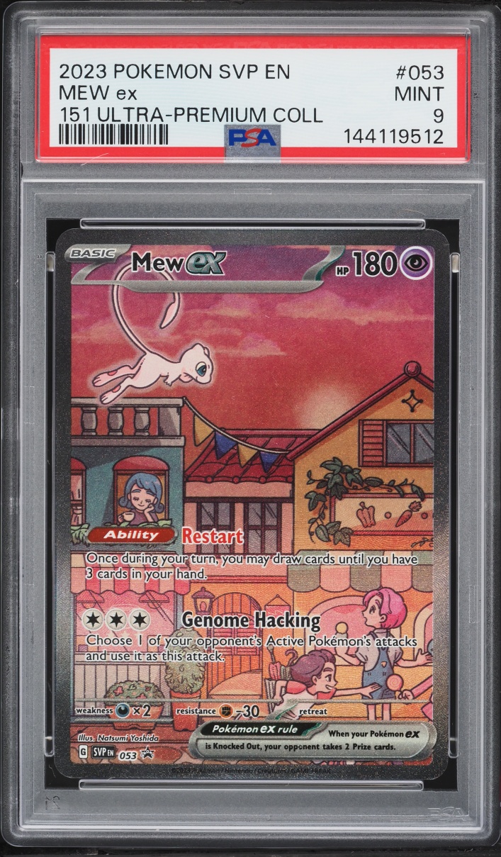 2023 Pokemon Scarlet & Violet Promo 151 Ultra Premium Collection Full Art Mew Ex #53 PSA 9 MINT