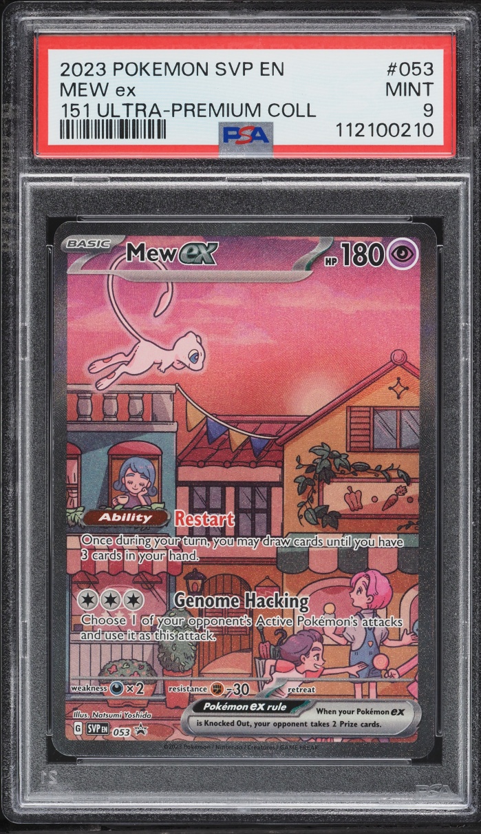 2023 Pokemon Scarlet & Violet Promo 151 Ultra Premium Collection Full Art Mew Ex #53 PSA 9 MINT