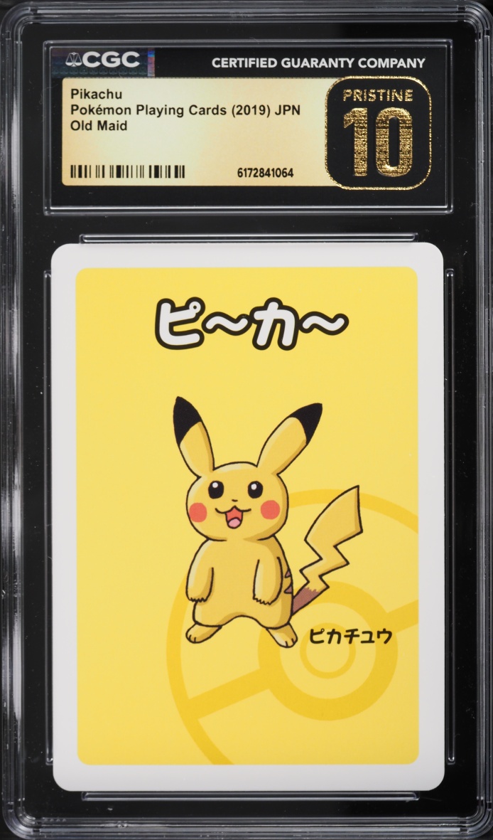 2019 Pokemon Japanese Playing Cards Old Maid Pikachu CGC 10 Pristine