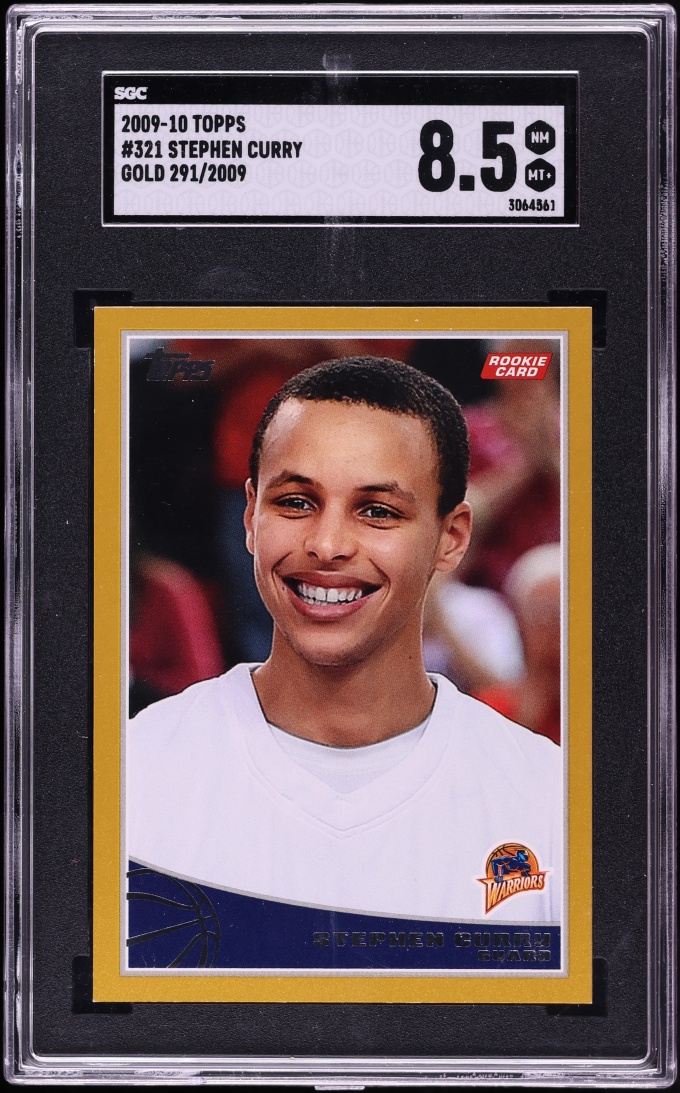 2009 Topps Gold Stephen Curry ROOKIE /2009 #321 SGC 8.5 NM-MT+