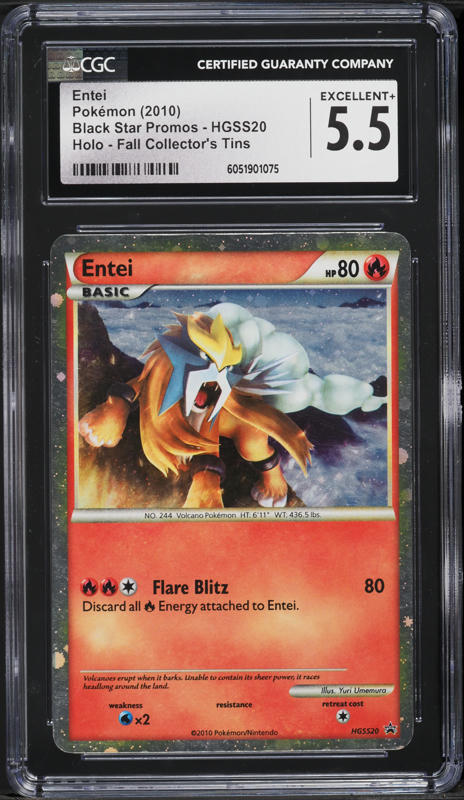 2010 Pokemon Japanese Reviving Legends 1st Edition Holo Entei