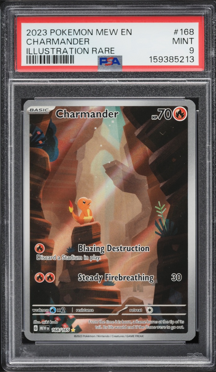 2023 Pokemon Scarlet & Violet 151 IR Charmander #168 PSA 9 MINT