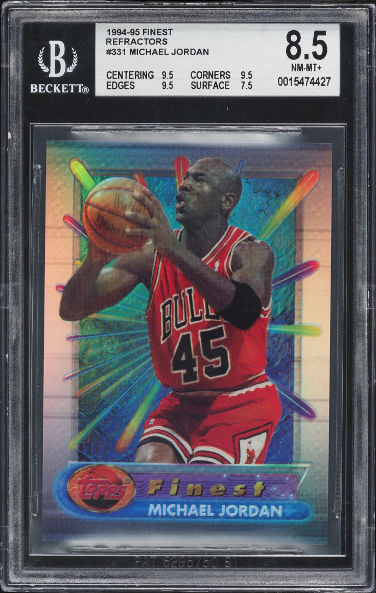 1994 Finest Refractor Michael Jordan #331 BGS 8.5 NM-MT+