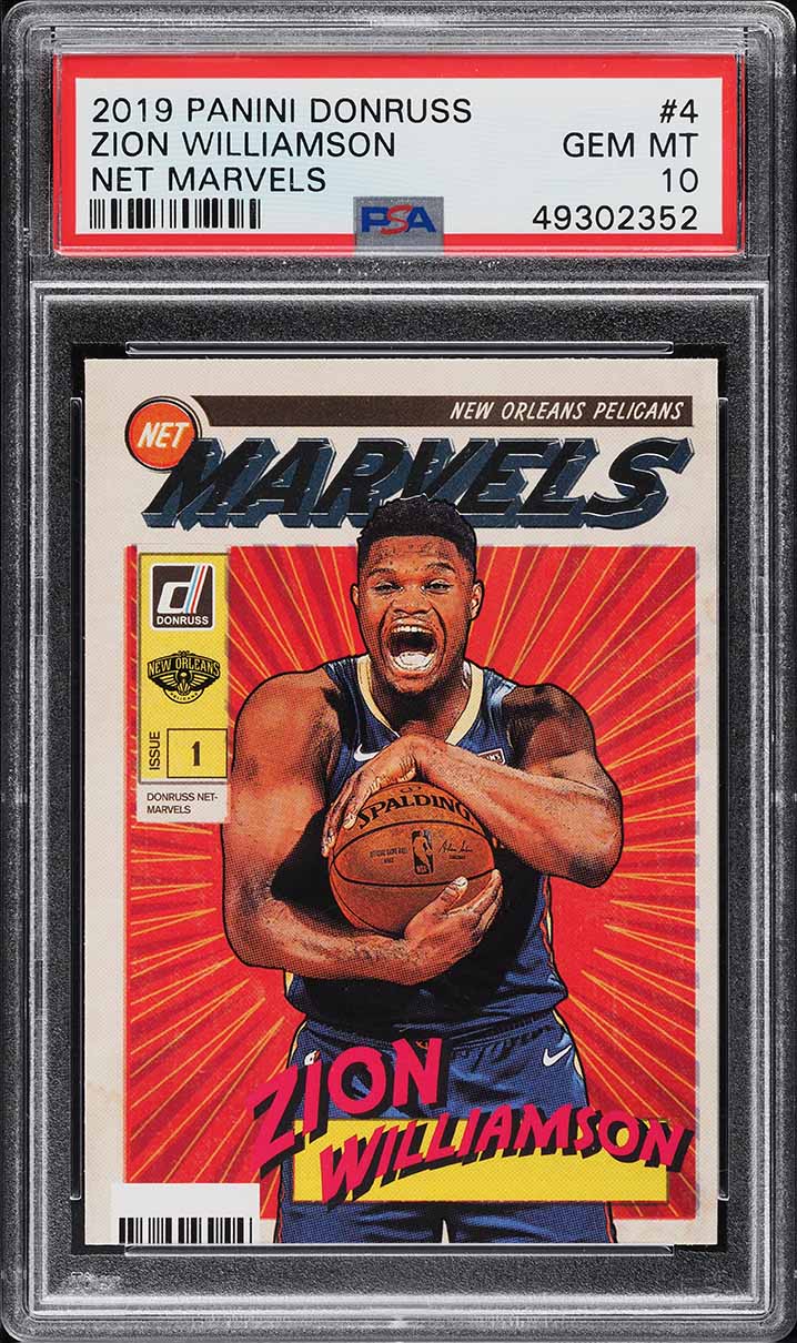 2019 Donruss Net Marvels Zion Williamson ROOKIE #4 PSA 10 GEM MINT