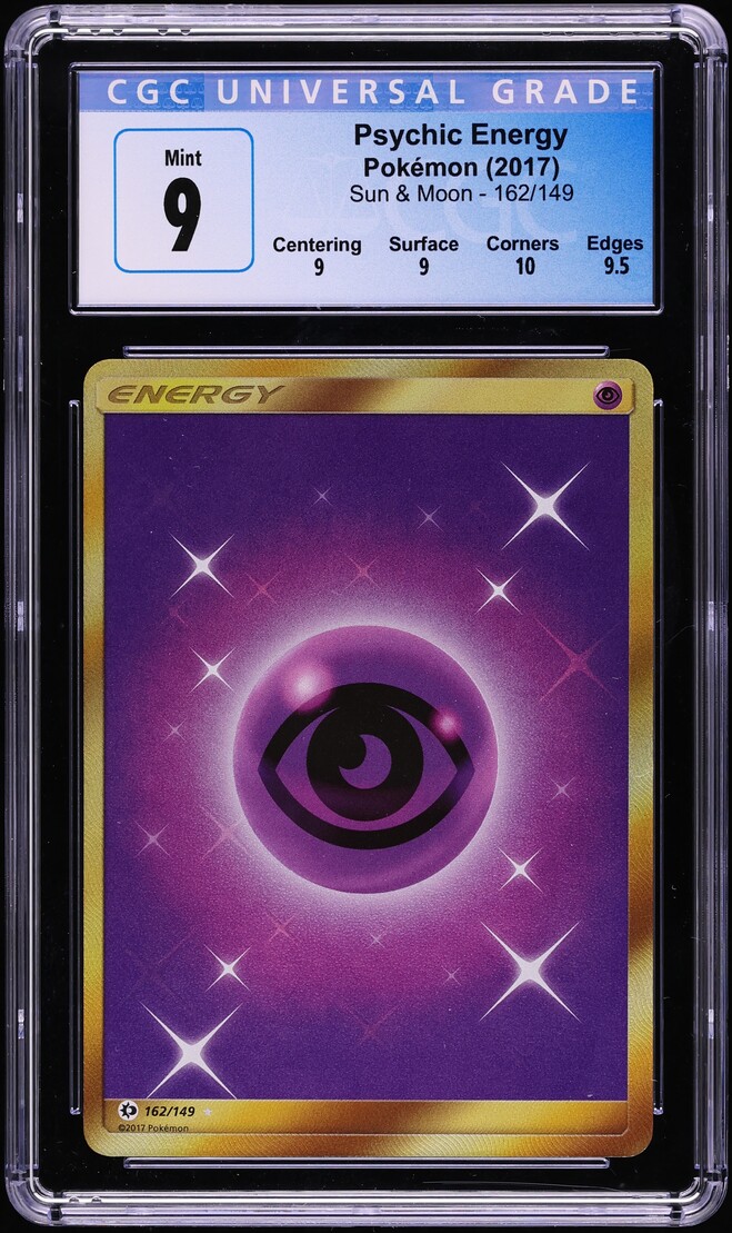 2017 Pokemon Sun & Moon Full Art Psychic Energy #162 CGC 9 MINT