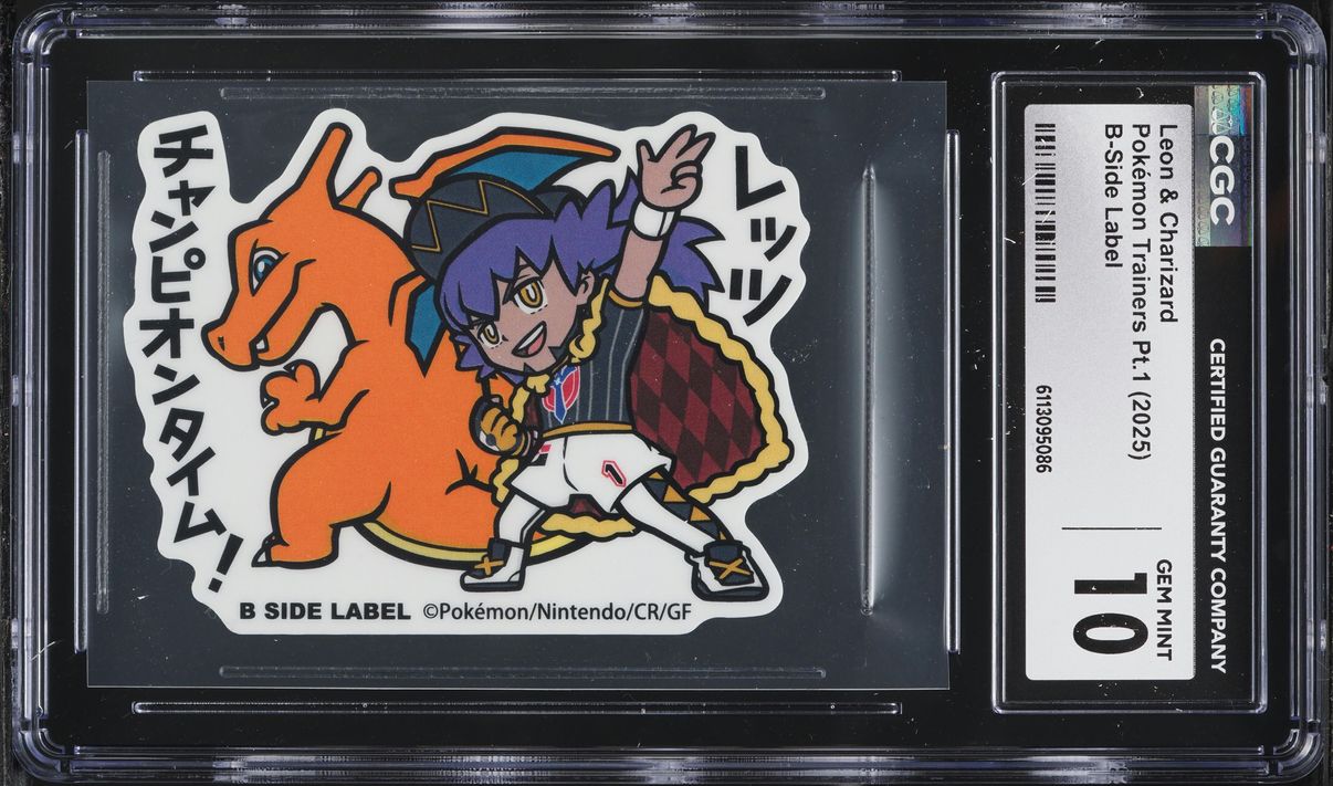 2025 Pokemon Japanese Trainers Part 1 B-Side Label Leon & Charizard CGC ...