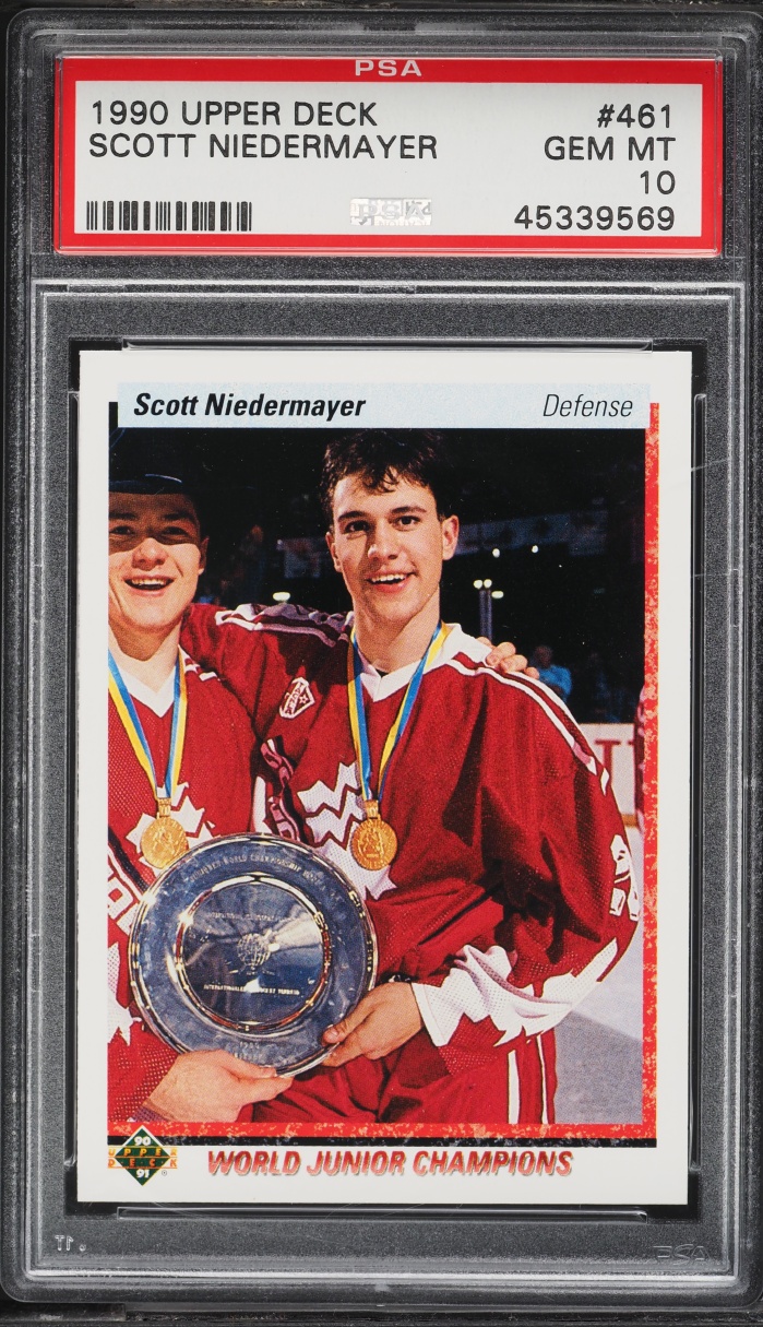 1990 Upper Deck Hockey Scott Niedermayer ROOKIE #461 PSA 10 GEM MINT