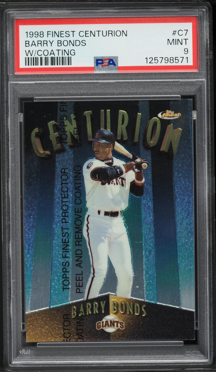 1998 Finest Centurion w/ Coating Barry Bonds /500 #C7 PSA 9 MINT