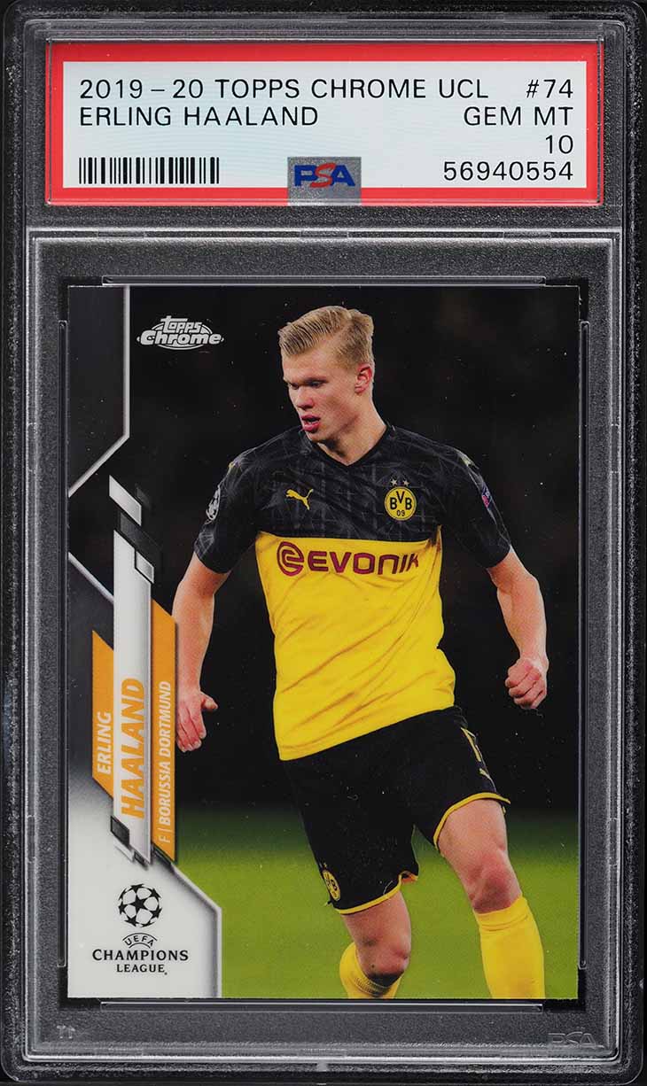 Topps UEFA CL Erling Haaland PSA10 鑑定済 2025 ERLING HAALAND TOPPS UEFA CHAMPIONS LEAGUE PURPLE | eBay