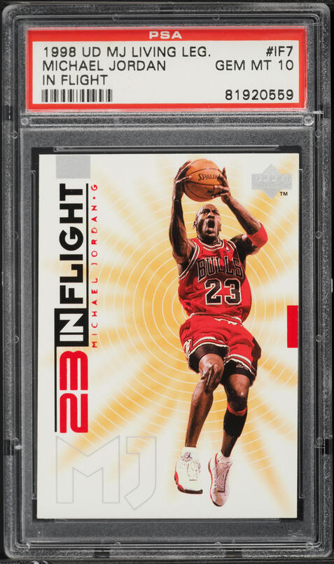 1998 Upper Deck MJ Living Legend Game Action Red Michael Jordan