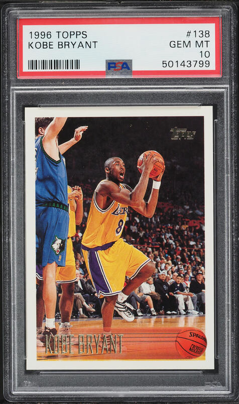 1996 Skybox E-X2000 Star Date 2000 Kobe Bryant ROOKIE #3 PSA 9