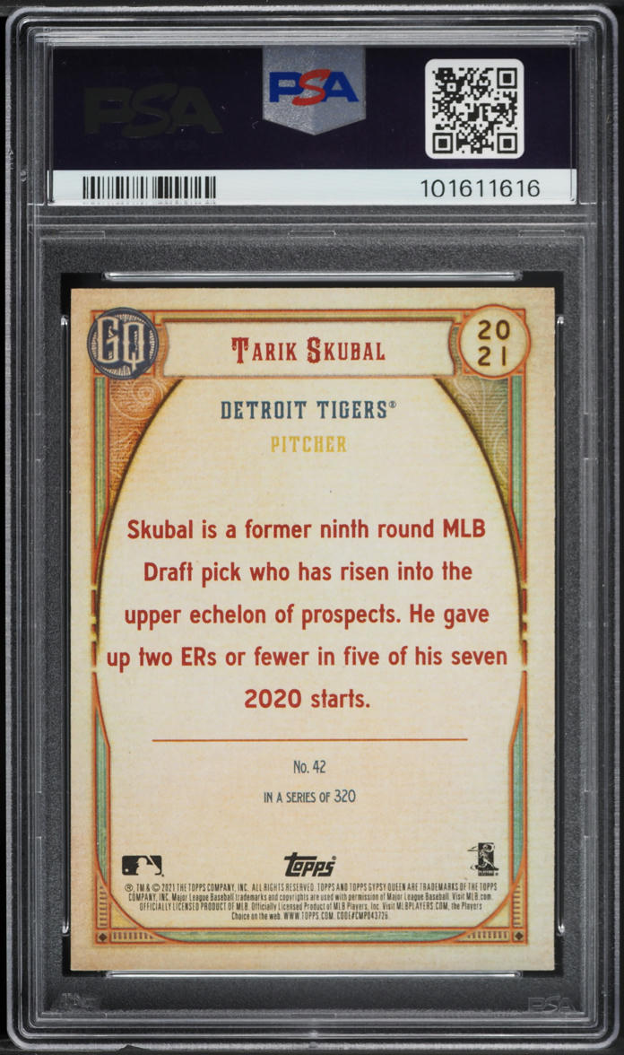 2021 Topps Gypsy Queen Tarik Skubal ROOKIE #42 PSA 8 NM-MT