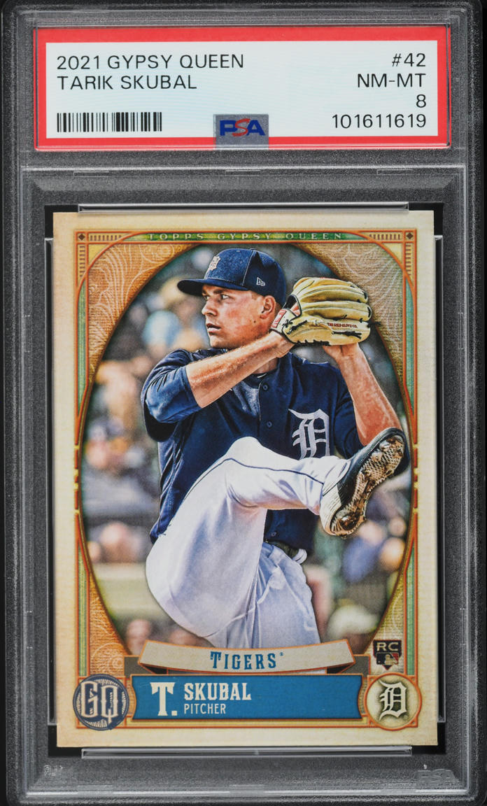 2021 Topps Gypsy Queen Tarik Skubal ROOKIE #42 PSA 8 NM-MT