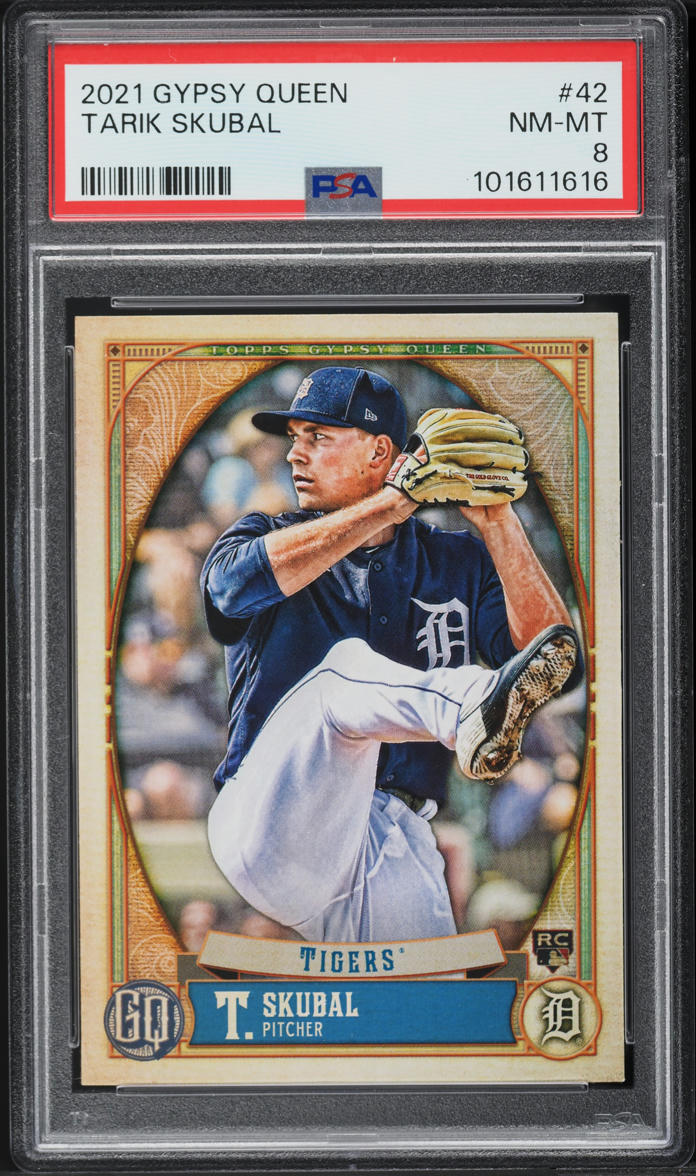2021 Topps Gypsy Queen Tarik Skubal ROOKIE #42 PSA 8 NM-MT