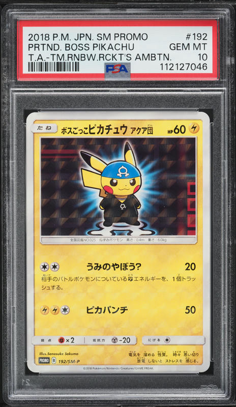 2018 Pokemon Japanese SM Promo 20th Anniversary Camp Pikachu