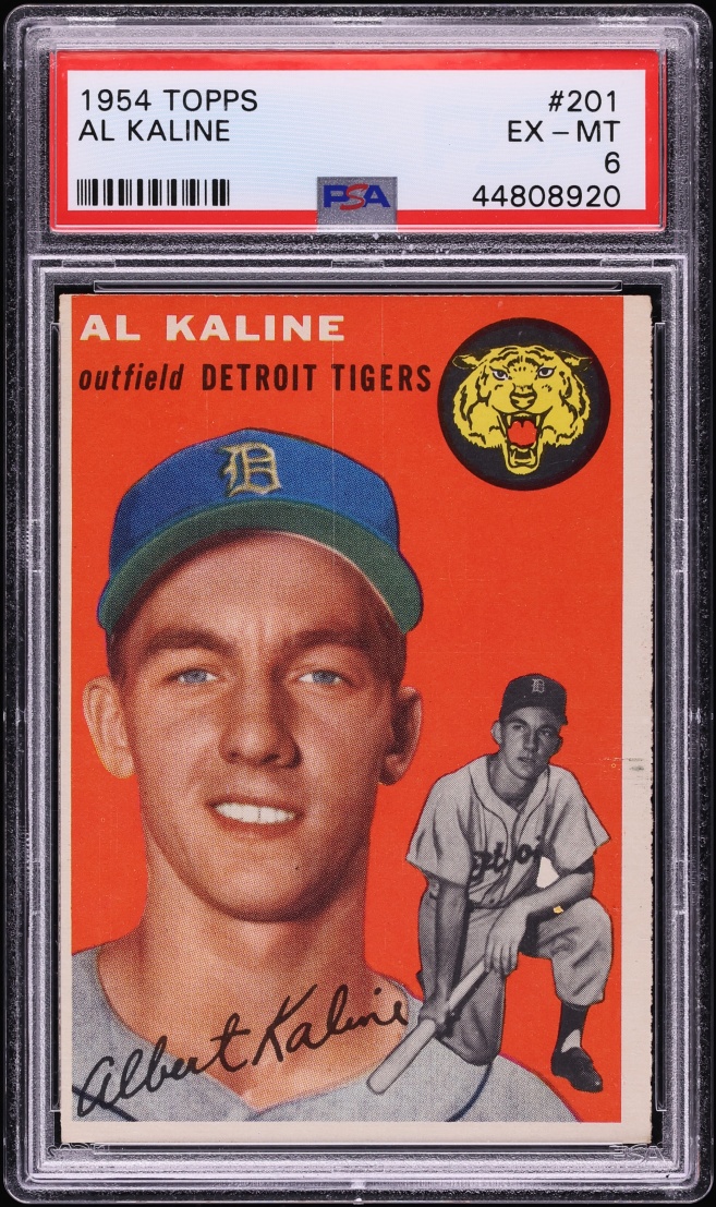 1954 Topps Al Kaline ROOKIE #201 PSA 6 EXMT