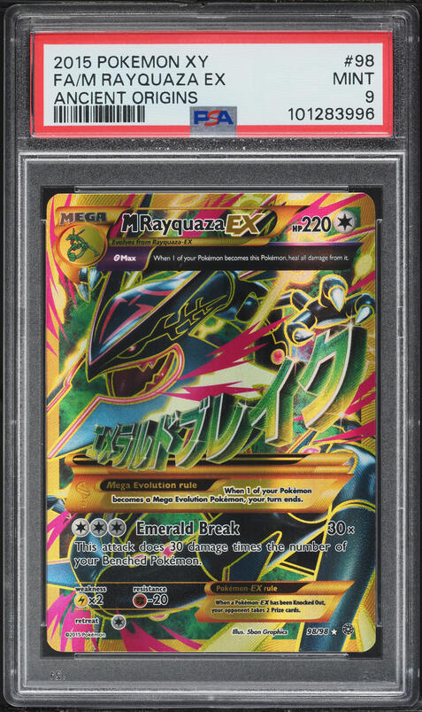 2015 Pokemon XY Ancient Origins Full Art Kyurem EX #86 PSA 9 MINT