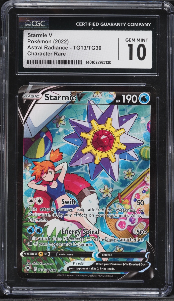 2022 Pokemon Sword & Shield Astral Radiance CHR Starmie V #TG13 CGC 10 GEM MINT