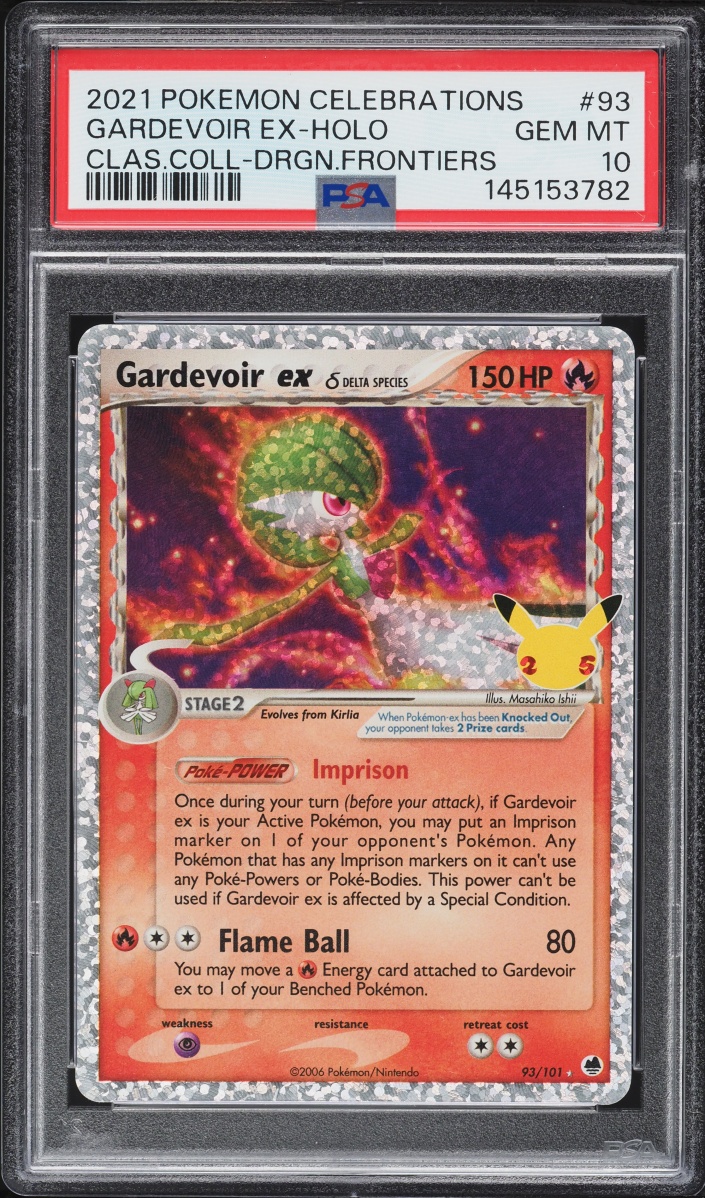 2021 Pokemon SWSH Celebrations Classic Collection Holo Gardevoir EX #93 PSA 10 GEM MINT