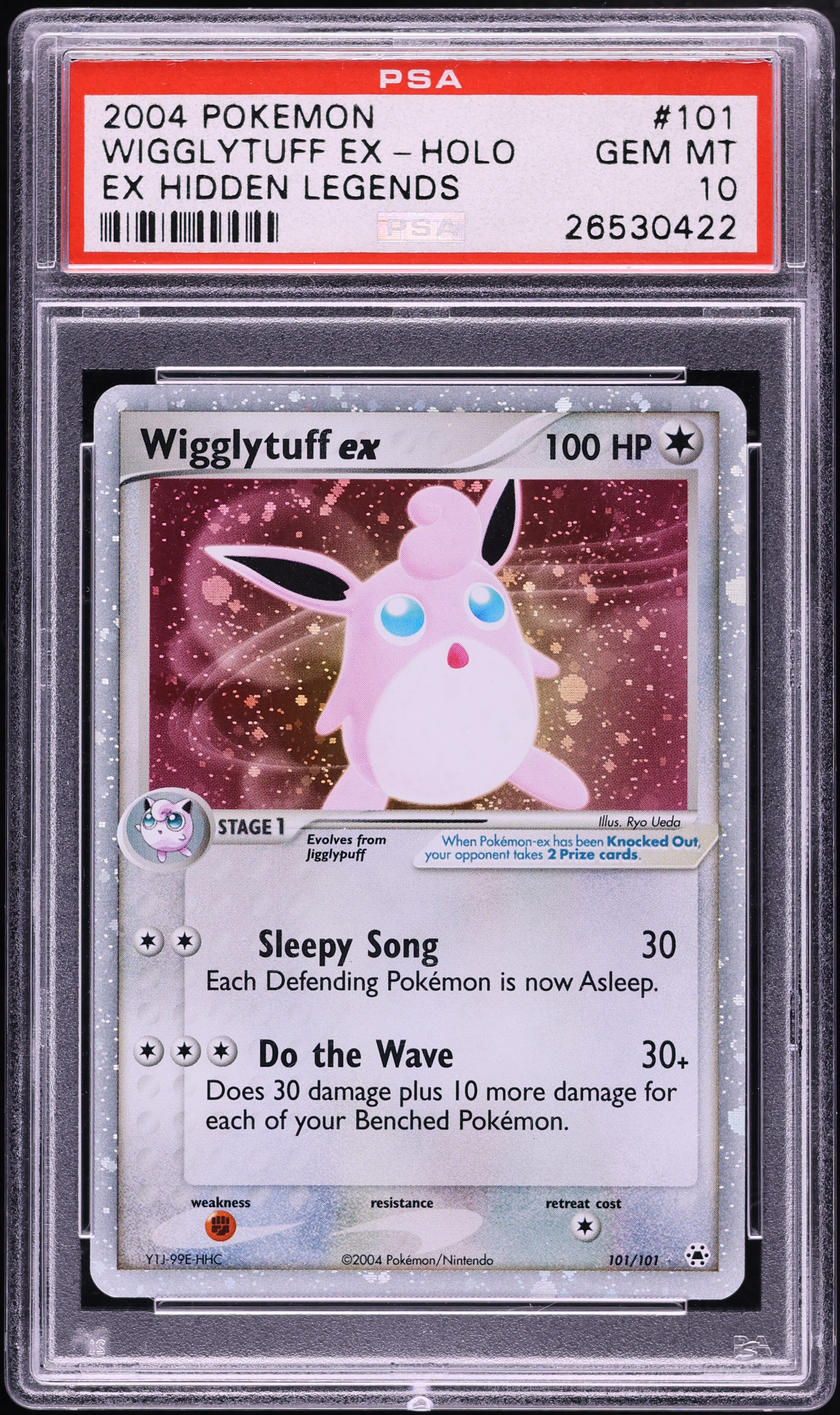 2004 Pokemon EX Hidden Legends Holo Wigglytuff ex #101 PSA 10 GEM MINT