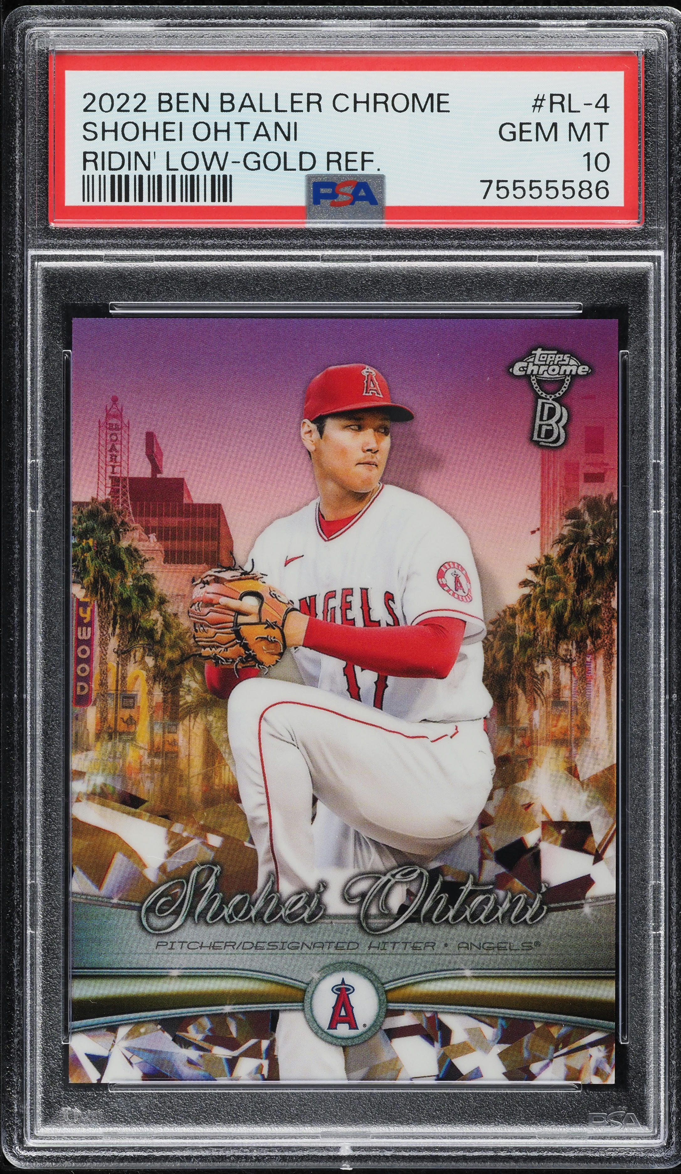 2022 Finest Purple Refractor Shohei Ohtani /250 #28 PSA 10