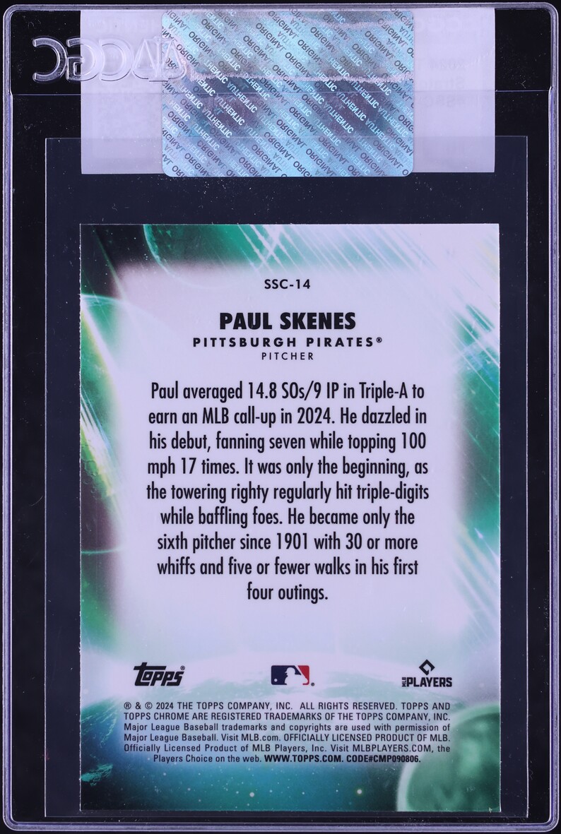 2024 Topps Chrome Update Stratospheric Stars Paul Skenes ROOKIE #SSC-14 CGC AUTH