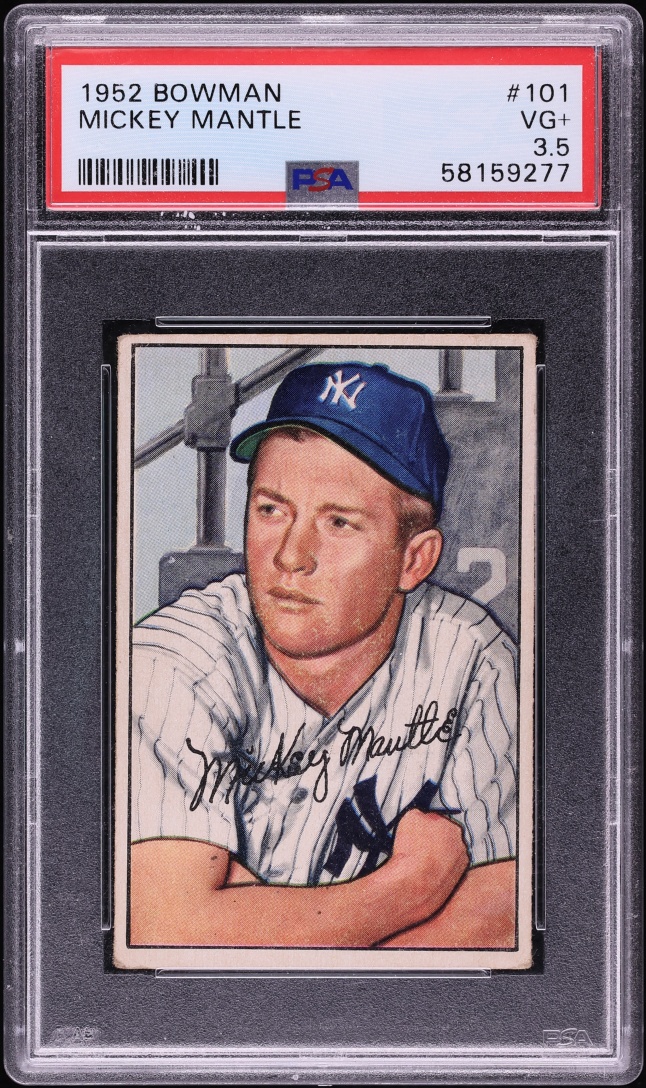 1952 Bowman Mickey Mantle #101 PSA 3.5 VG+
