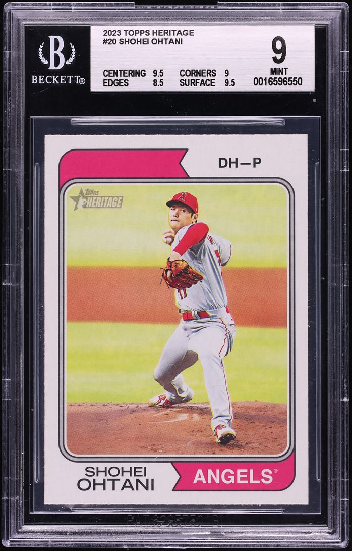 2023 Topps Heritage Shohei Ohtani #20 BGS 9 MINT