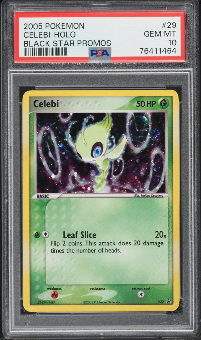 2005 Pokemon Black Star Promo Holo Celebi #29 PSA 10 GEM MINT