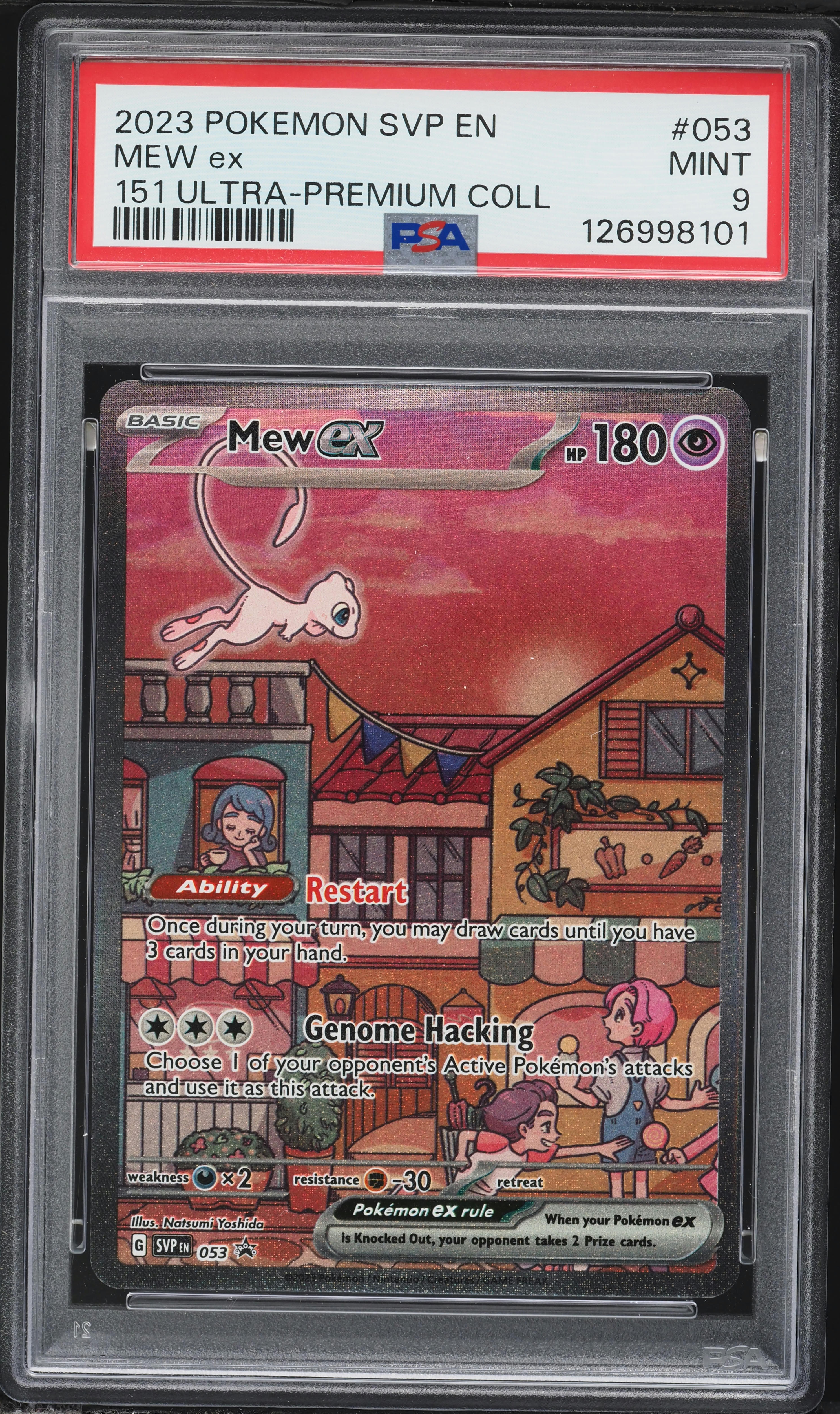 2023 Pokemon SV Black Star Promo 151 Ultra Premium Collection Full Art Mew EX #53 PSA 9 MINT