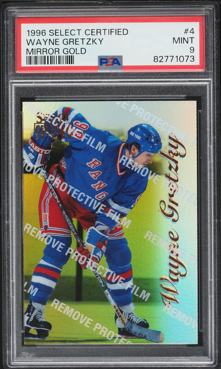 1996 Select Certified Mirror Gold Wayne Gretzky #4 PSA 9 MINT - Photo 1