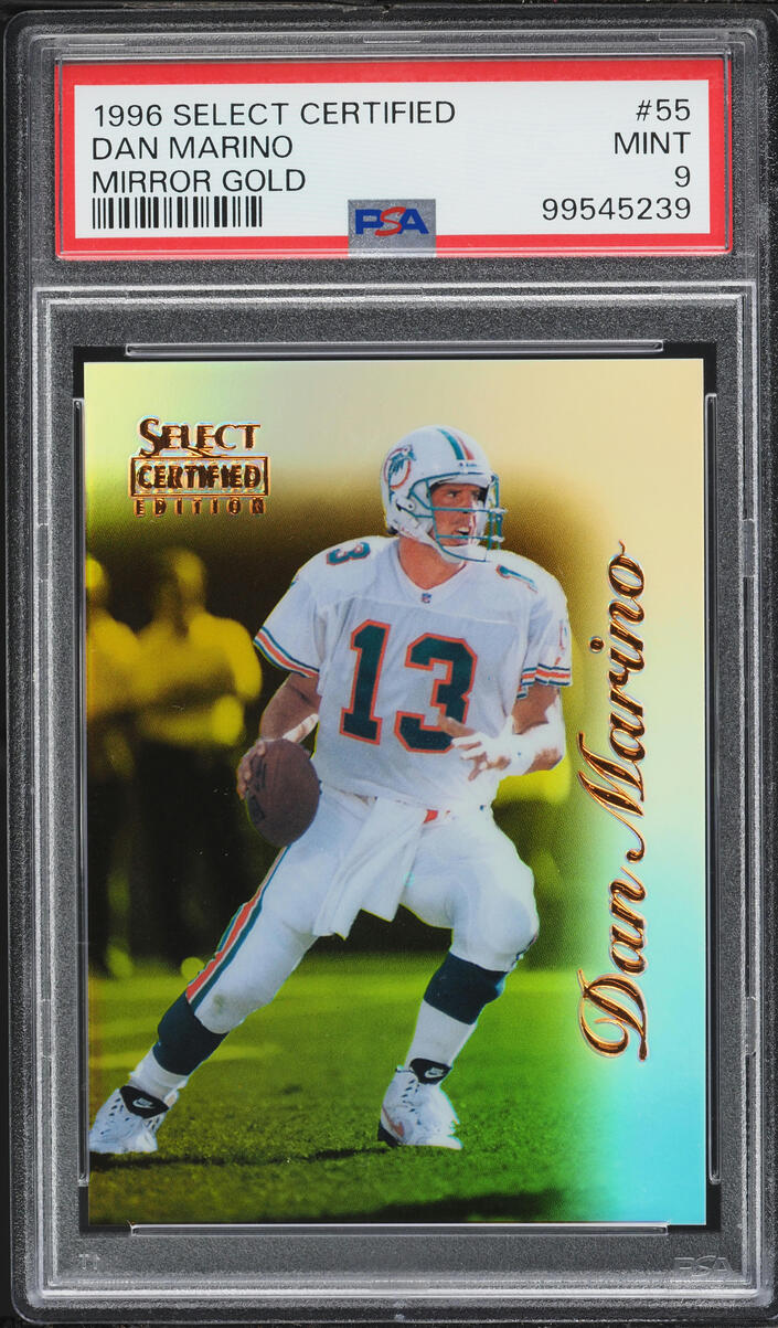 1996 Select Certified Mirror Gold Dan Marino #55 PSA 9 MINT - Photo 1