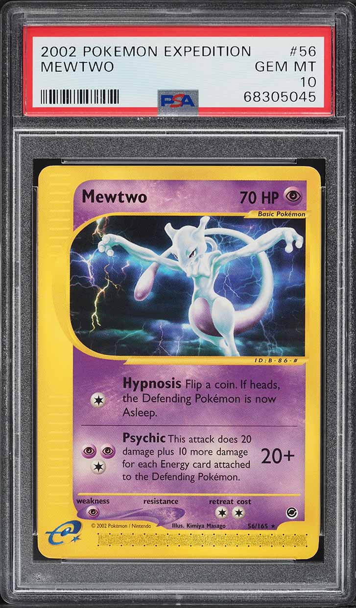2002 Pokemon Expedition Mewtwo #56 PSA 10 GEM MINT