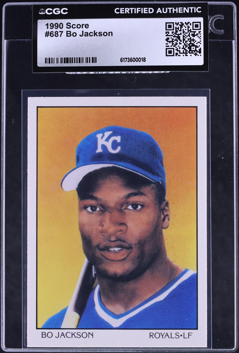 1990 Score Bo Jackson #687 CGC AUTH