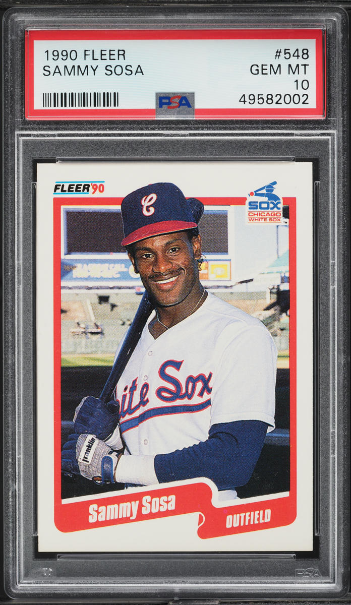 1990 Fleer Sammy Sosa ROOKIE #548 PSA 10 GEM MINT
