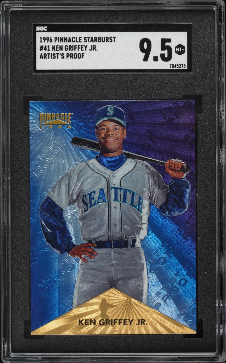 1996 Pinnacle Starburst Artist's Proof Ken Griffey Jr. #41 SGC 9.5 MINT+ - Photo 1