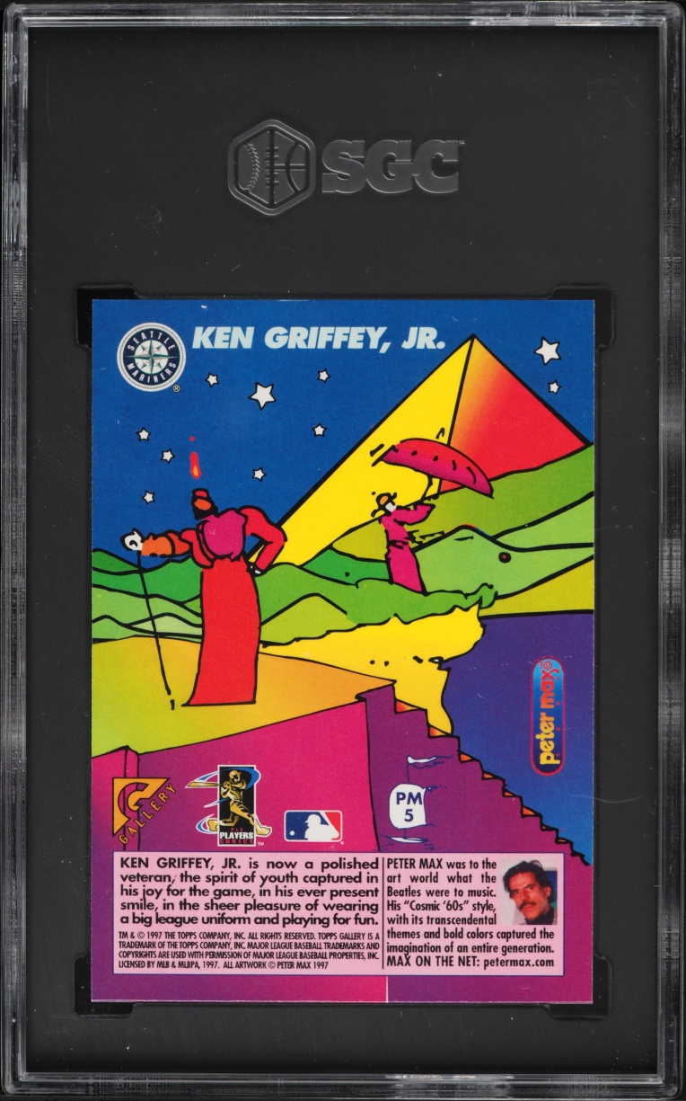 1997 Topps Gallery Peter Max Serigraph Ken Griffey Jr. #PM5 SGC 9.5 MINT+ - Photo 2