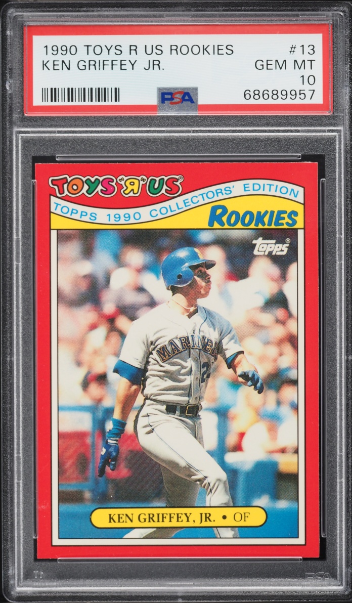 1990 Toys R Us Rookies Ken Griffey Jr. ROOKIE #13 PSA 10 GEM MINT - Photo 1