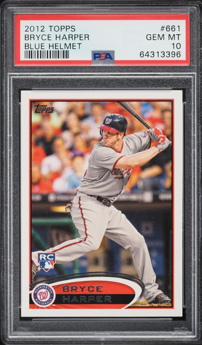 2012 Topps Blue Helmet Bryce Harper ROOKIE #661 PSA 10 GEM MINT - Photo 1