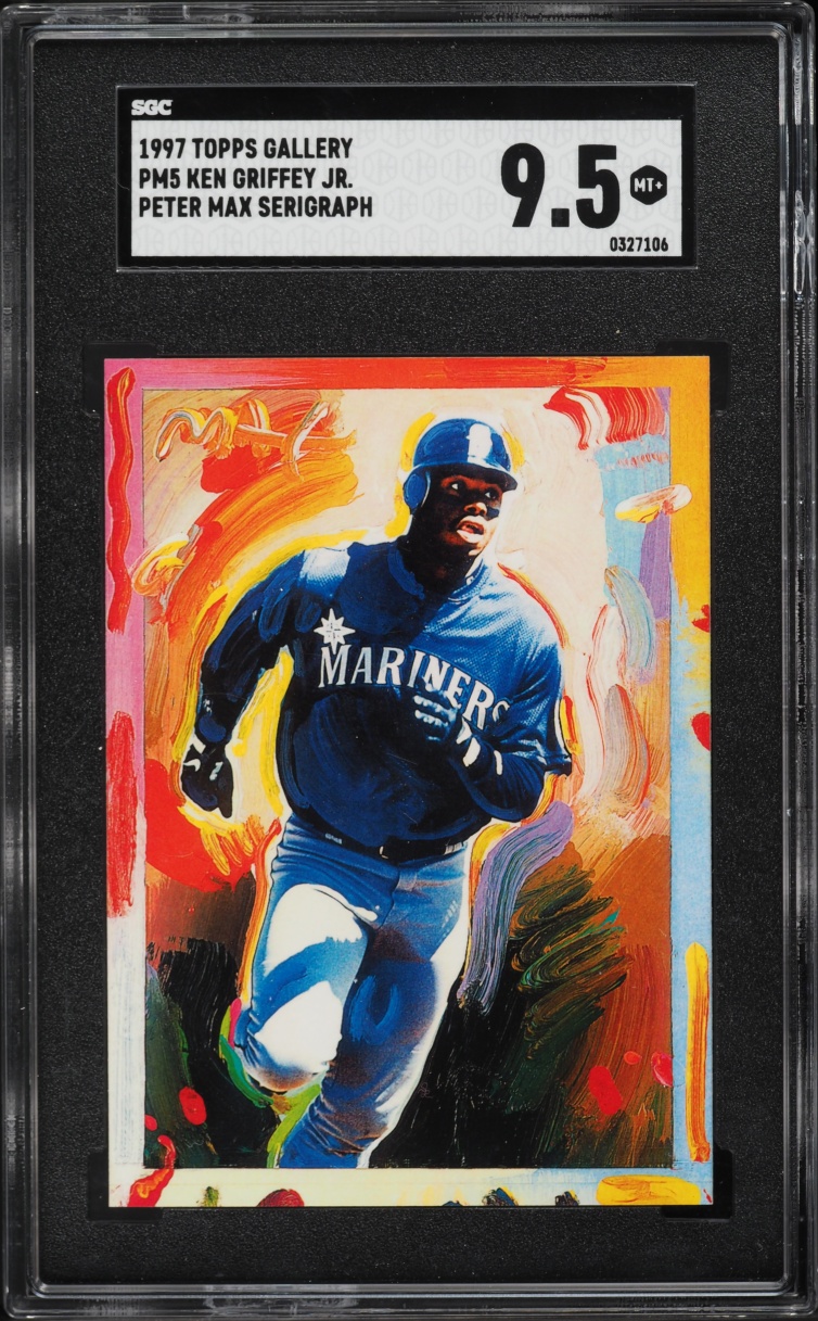 1997 Topps Gallery Peter Max Serigraph Ken Griffey Jr. #PM5 SGC 9.5 MINT+ - Photo 1