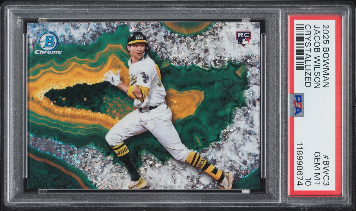 2025 Bowman Chrome Crystallized Jacob Wilson ROOKIE #BWC-3 PSA 10 GEM MINT