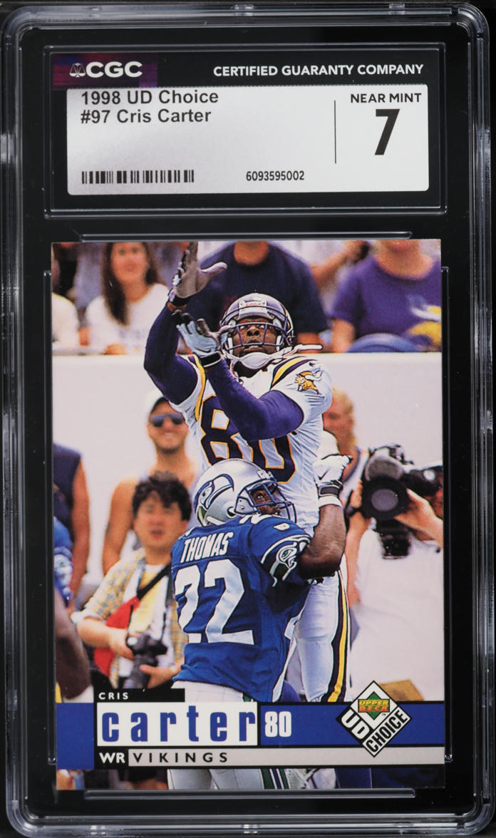 1998 Upper Deck Choice Cris Carter #97 CGC 7 NRMT