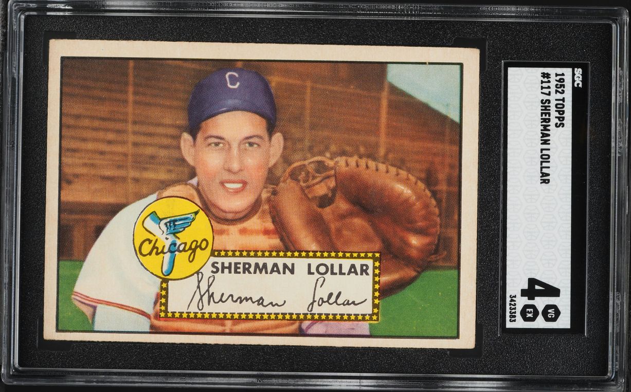 1952 Topps Sherman Lollar #117 SGC 4 VGEX