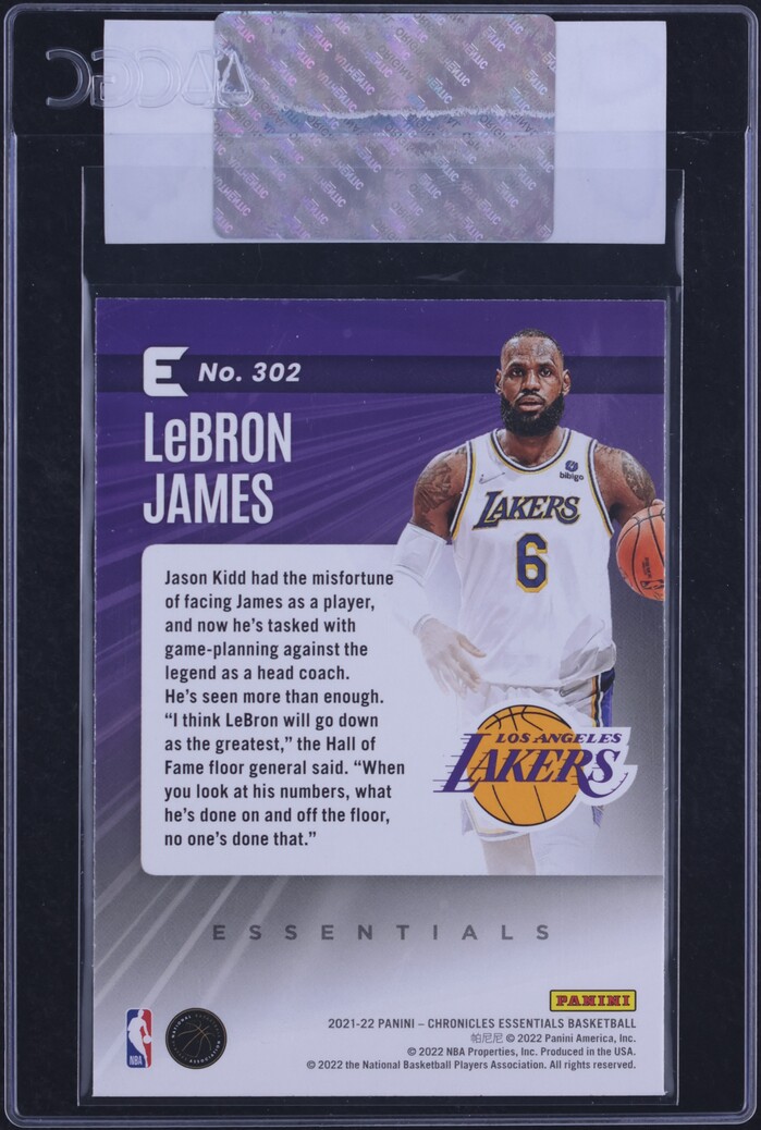 2021 Panini Chronicles Essentials LeBron James #302 CGC AUTH