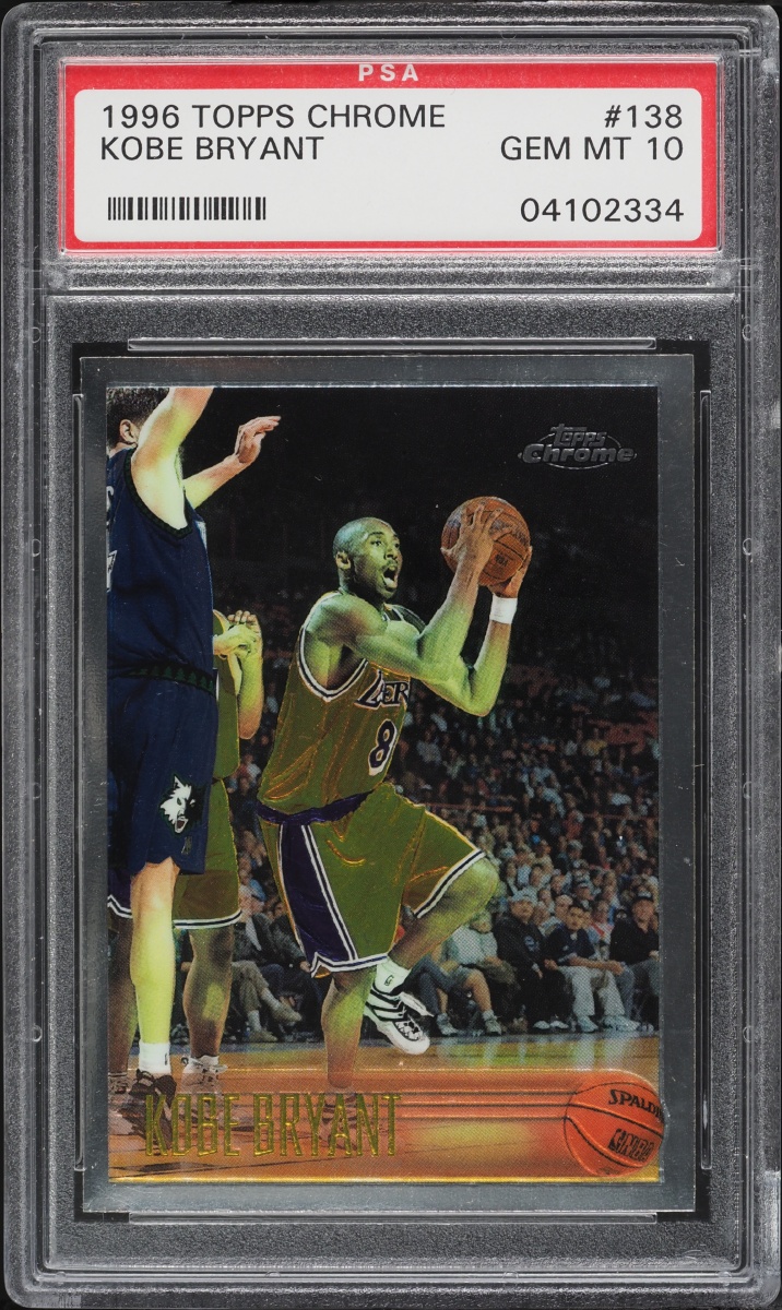 1996 Topps Chrome Kobe Bryant ROOKIE #138 PSA 10 GEM MINT