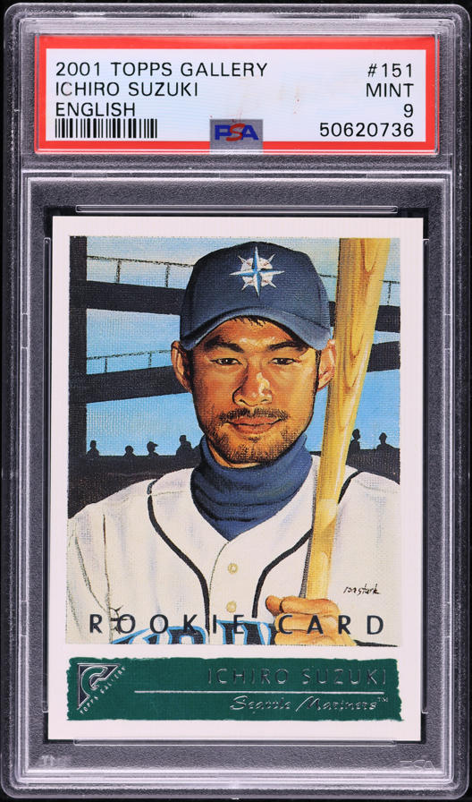2001 UD VICTORY ICHIRO USED BAT BGS 9.5 2001 Upper Deck Victory